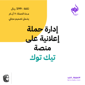 باقة إدارة حملات تيك توك